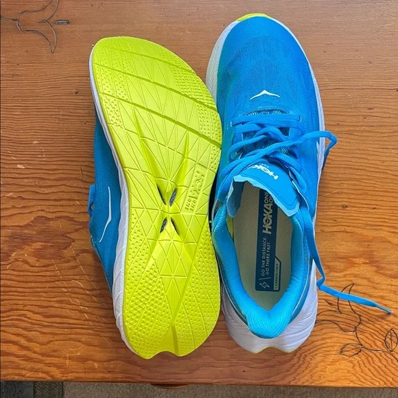 Hoka Teal and White Athletic Shoes - Picture 6 of 7